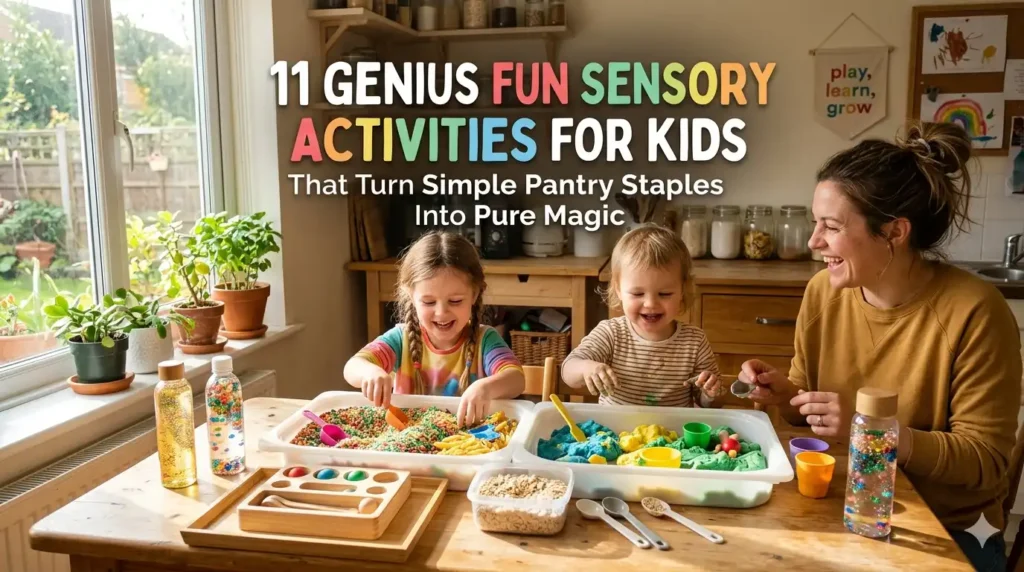 11 Genius Fun Sensory Activities for Kids That Turn Simple Pantry Staples Into Pure Magic