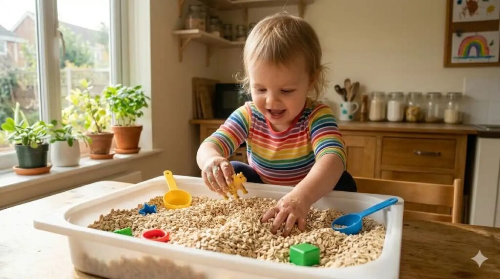 11 Genius Fun Sensory Activities for Kids That Turn Simple Pantry Staples Into Pure Magic