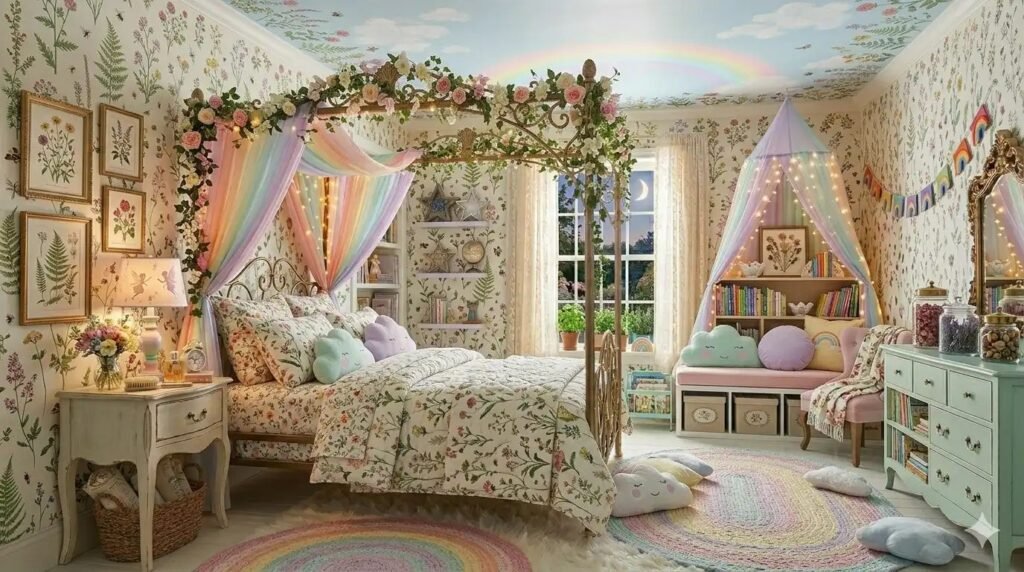 15 Stunning Kids Room Designs & Girls Bedroom Ideas Inspired by Soft Fairy Magic & Cozy Canopies