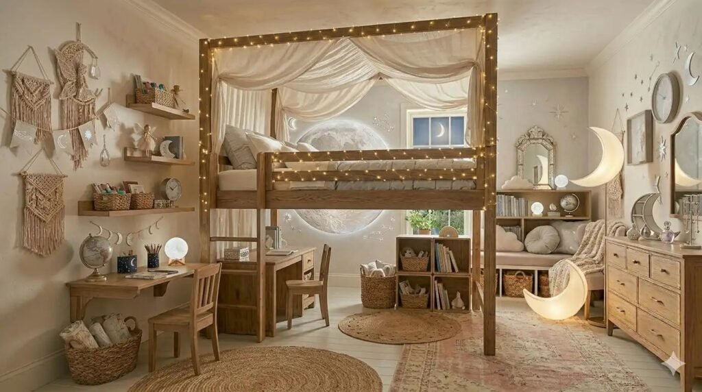 15 Stunning Kids Room Designs & Girls Bedroom Ideas Inspired by Soft Fairy Magic & Cozy Canopies