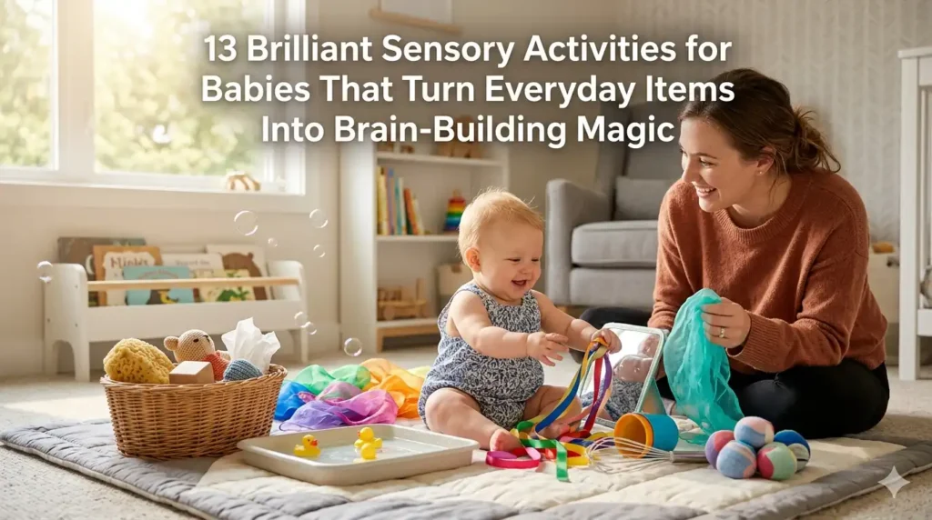 13 Brilliant Sensory Activities for Babies That Turn Everyday Items Into Brain-Building Magic 13 Brilliant Sensory Activities for Babies That Turn Everyday Items Into Brain-Building Magic