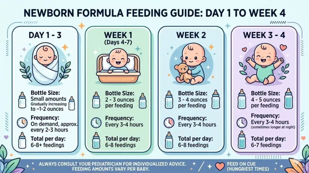 Stop Guessing! The Only Newborn Formula Feeding Chart You Need Stop Guessing! The Only Newborn Formula Feeding Chart You Need