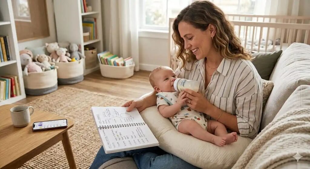 The Exact 4 Month Old Feeding Schedule That Saved My Sleep