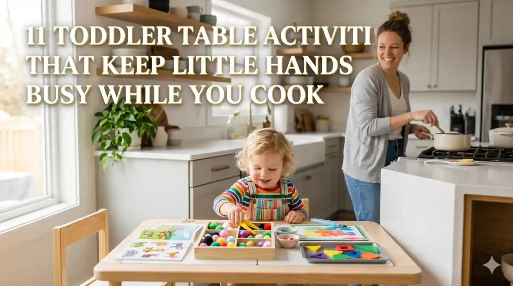 11 Toddler Table Activities That Keep Little Hands Busy While You Cook 11 Toddler Table Activities That Keep Little Hands Busy While You Cook