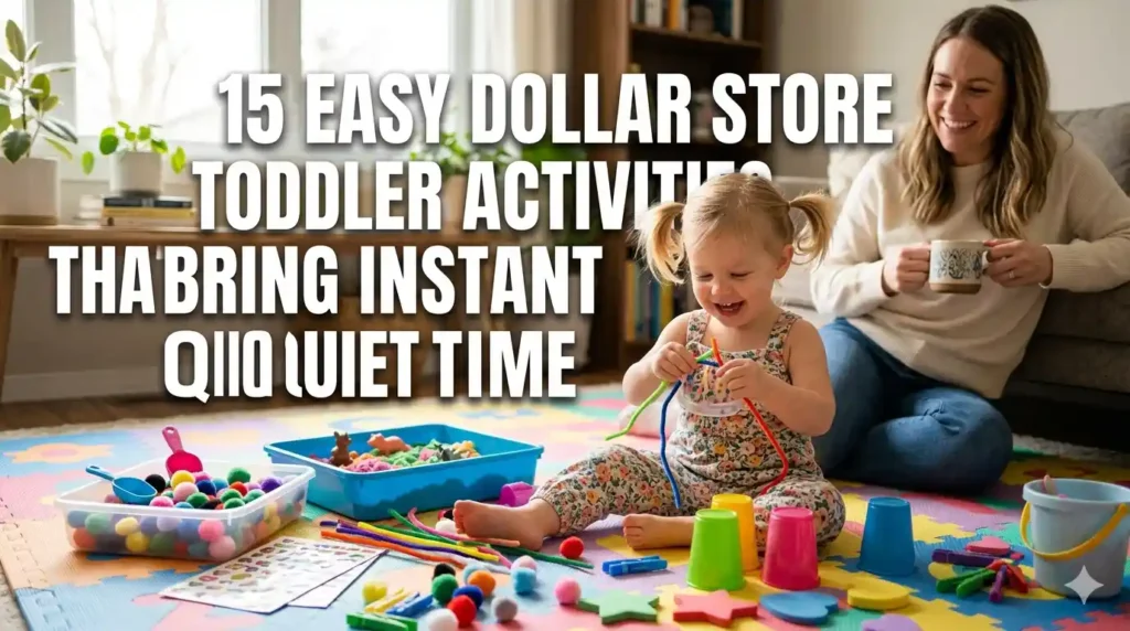 15 Easy Dollar Store Toddler Activities That Bring Instant Quiet Time