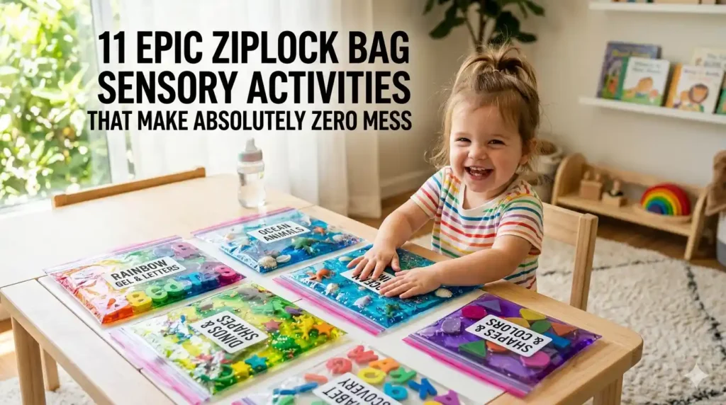 11 Epic Ziplock Bag Sensory Activities That Make Absolutely Zero Mess