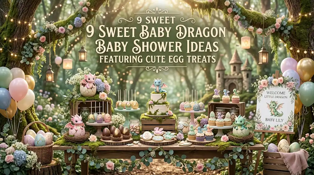 9 Sweet Baby Dragon Baby Shower Ideas Featuring Cute Egg Treats