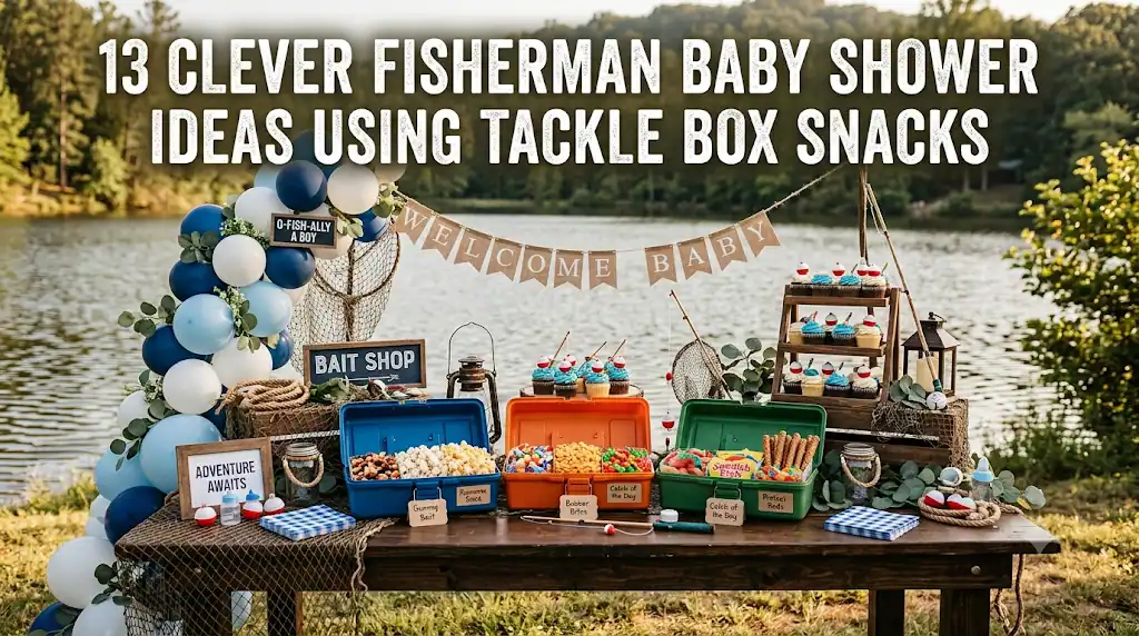 13 Clever Fisherman Baby Shower Ideas Using Tackle Box Snacks
