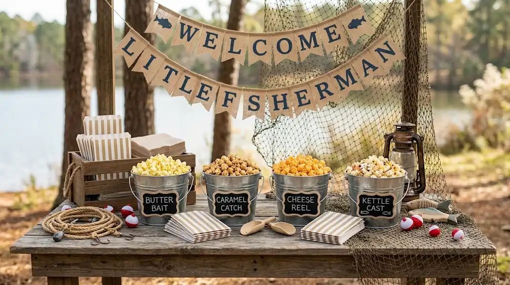 13 Clever Fisherman Baby Shower Ideas Using Tackle Box Snacks