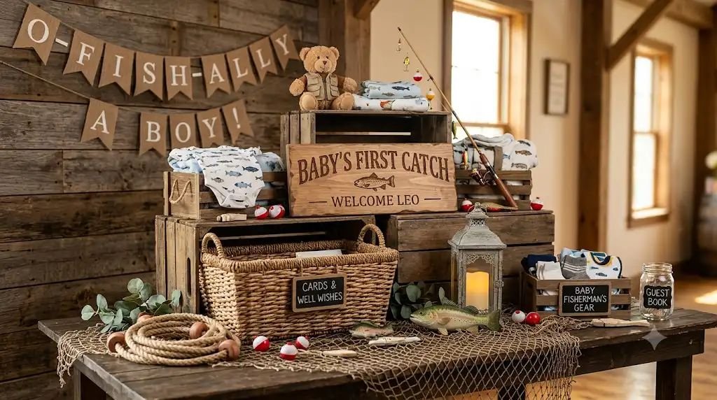 13 Clever Fisherman Baby Shower Ideas Using Tackle Box Snacks