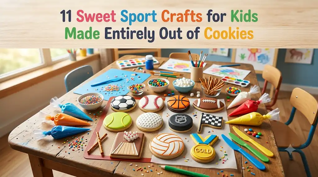 11 Sweet Sport Crafts for Kids Made Entirely Out of Cookies