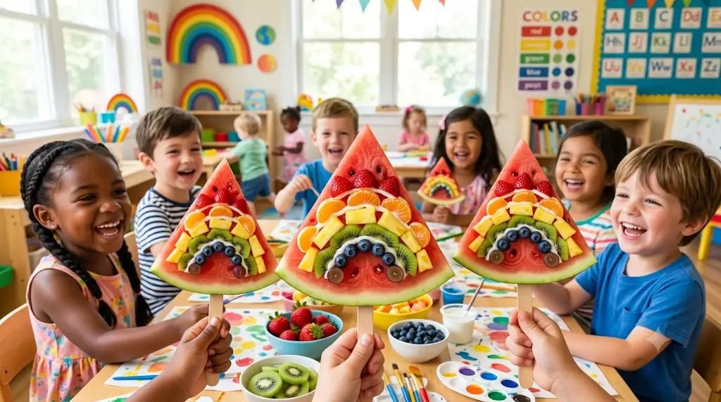 13 Bright Pride Crafts for Kids Using Fresh & Yummy Fruit Rainbows