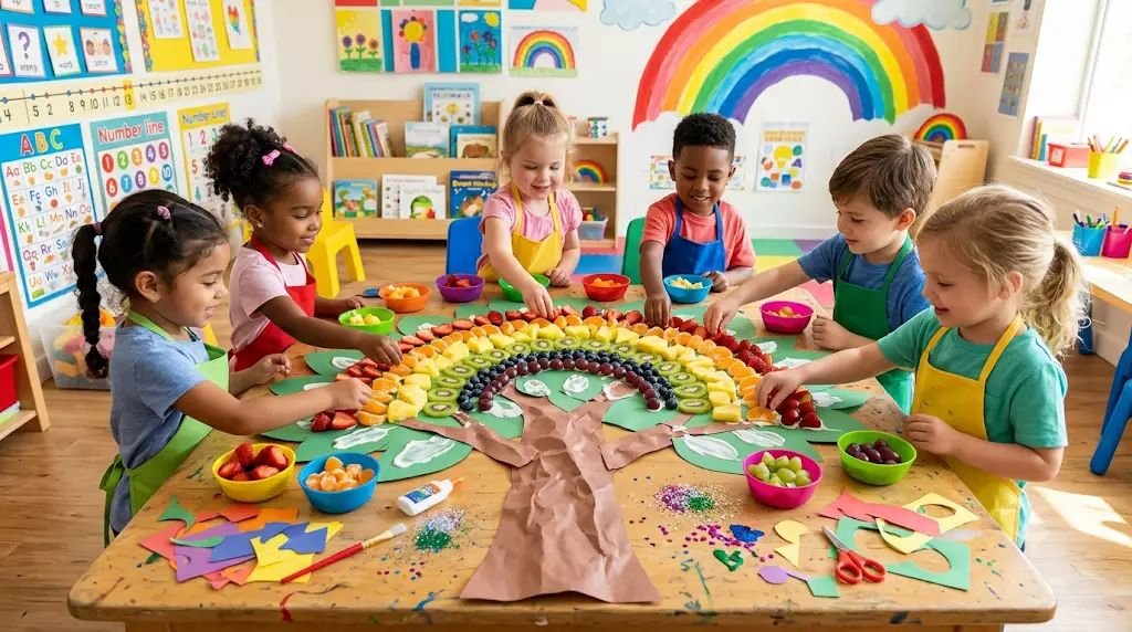 13 Bright Pride Crafts for Kids Using Fresh & Yummy Fruit Rainbows