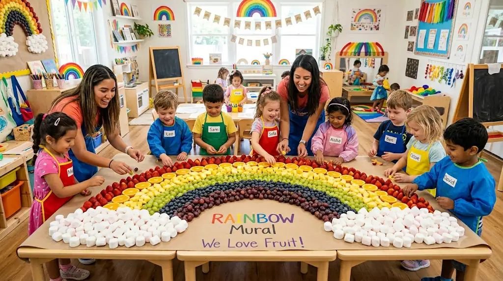 13 Bright Pride Crafts for Kids Using Fresh & Yummy Fruit Rainbows