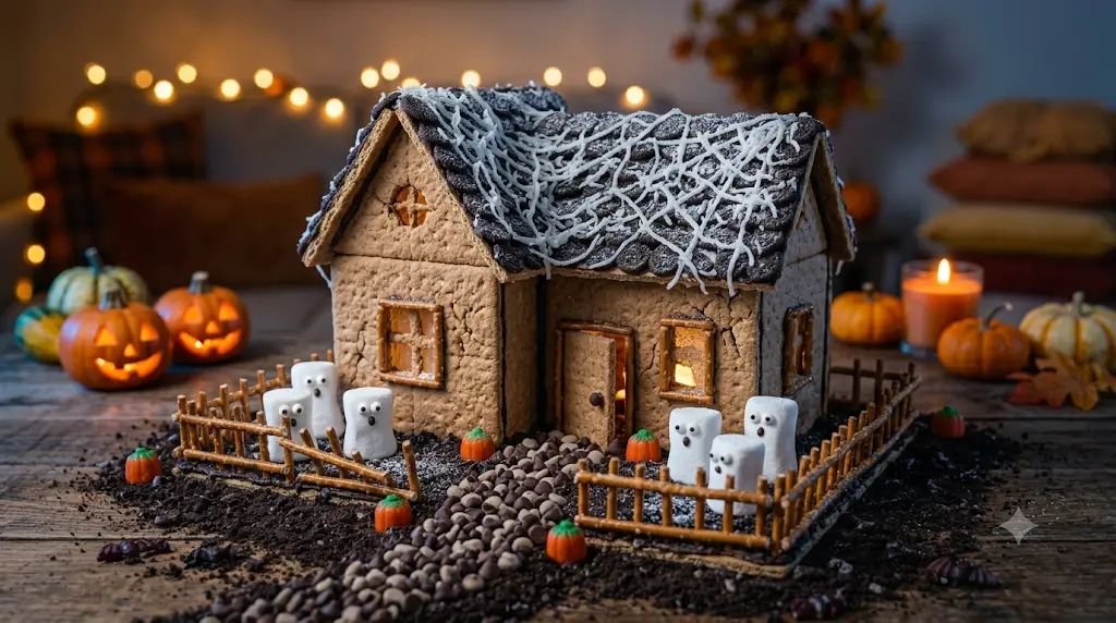 10 Spooky Haunted House Crafts for Kids Built With Yummy Graham Crackers