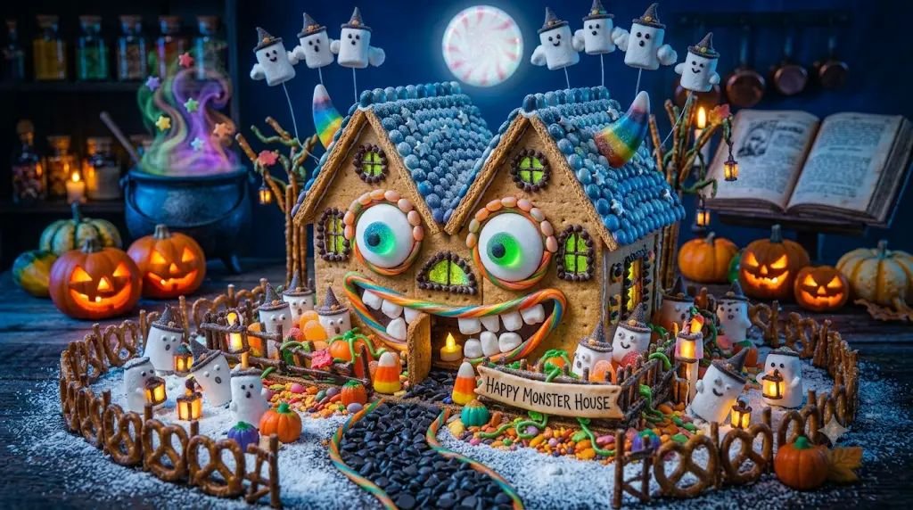 10 Spooky Haunted House Crafts for Kids Built With Yummy Graham Crackers