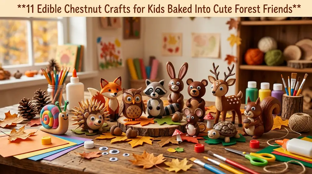 11 Edible Chestnut Crafts for Kids Baked Into Cute Forest Friends
