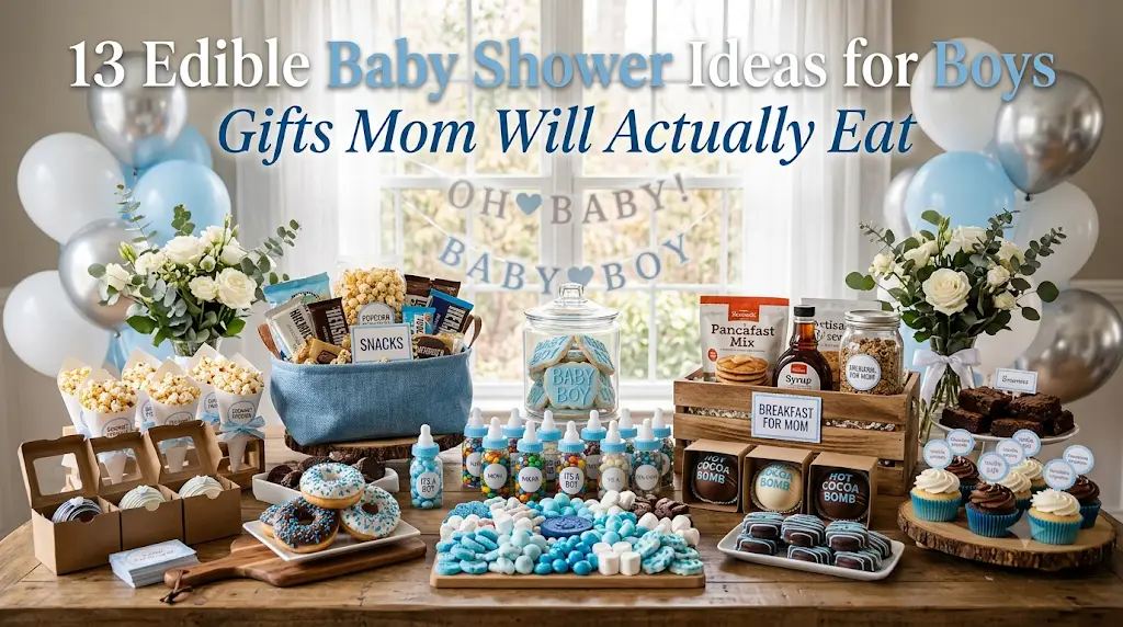 13 Edible Baby Shower Ideas for Boys Gifts Mom Will Actually Eat