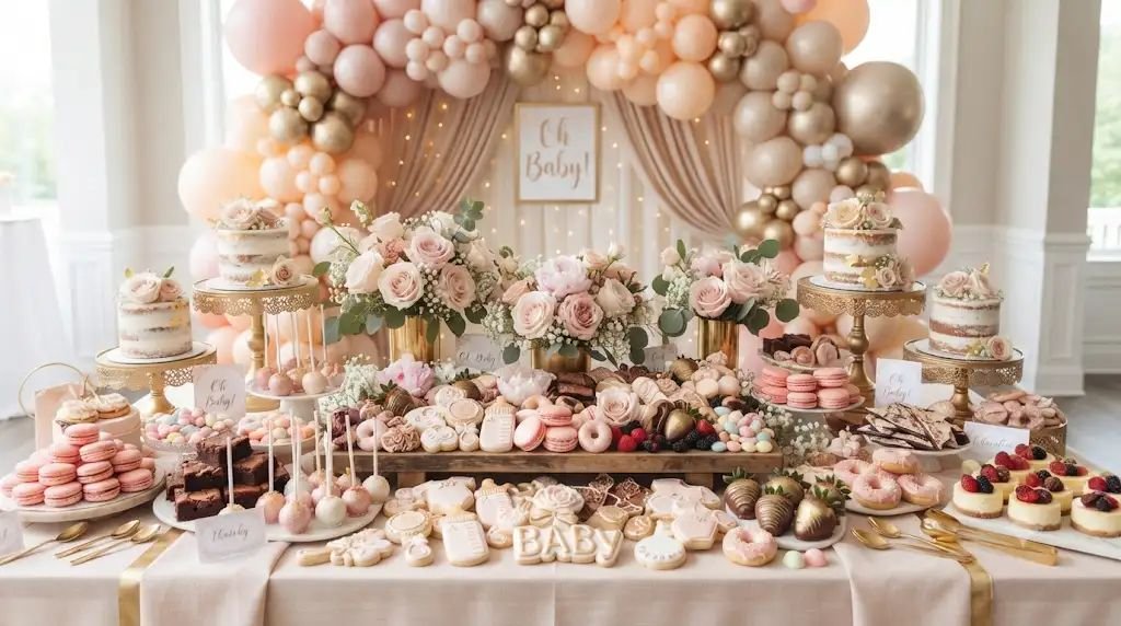 13 Sweet Girl Baby Shower Ideas Pink Planners Love for Epic Dessert Boards