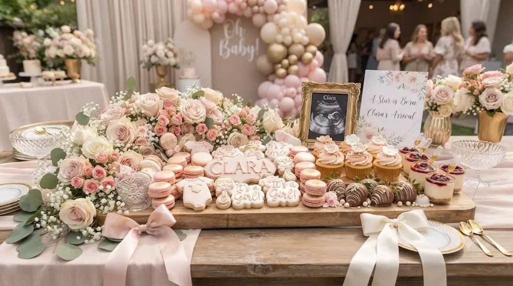 13 Sweet Girl Baby Shower Ideas Pink Planners Love for Epic Dessert Boards