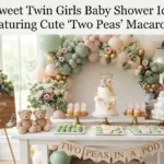 11 Sweet Twin Girls Baby Shower Ideas Featuring Cute 'Two Peas' Macarons