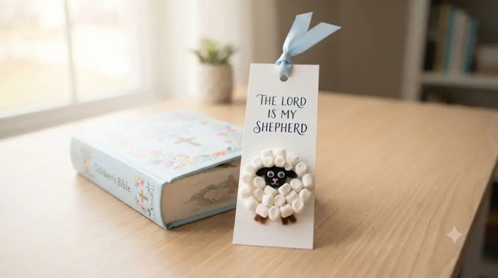 11 Fun Baptism Crafts for Kids Built With Fluffy Marshmallow Sheep