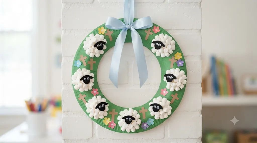 11 Fun Baptism Crafts for Kids Built With Fluffy Marshmallow Sheep