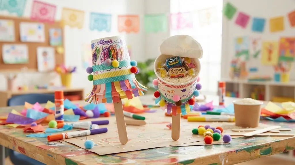 13 Sweet Hispanic Heritage Month Crafts for Kids That Hide Piñata Candies