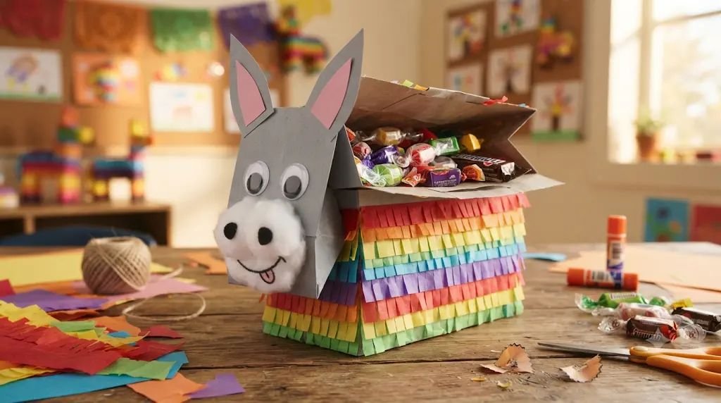 13 Sweet Hispanic Heritage Month Crafts for Kids That Hide Piñata Candies