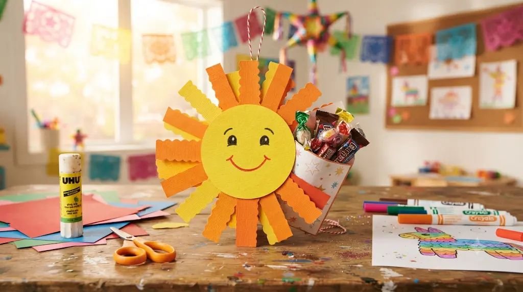 13 Sweet Hispanic Heritage Month Crafts for Kids That Hide Piñata Candies
