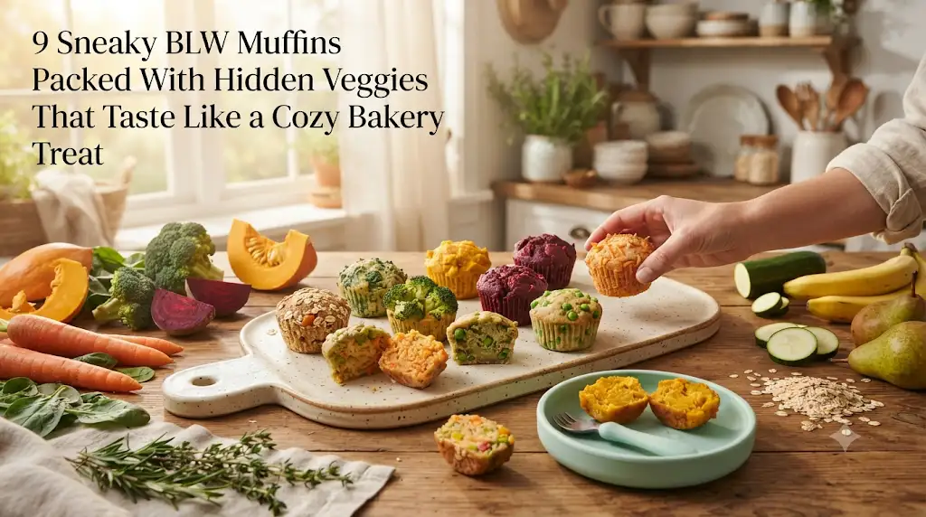 9 Sneaky BLW Muffins Packed With Hidden Veggies That Taste Like a Cozy Bakery Treat