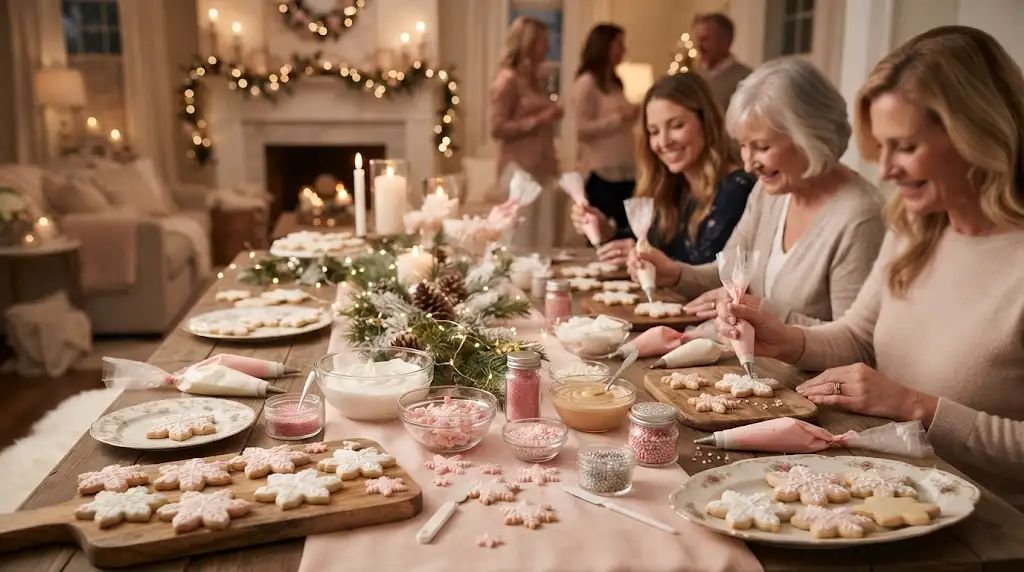 13 Yummy Winter Baby Shower Ideas for a Girl Built With Edible Pink Snowflakes