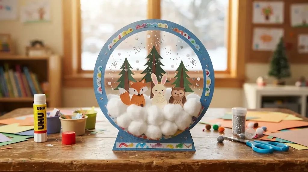 13 Winter Wonderland Crafts for Kids Inspired by Edible Snow Globes