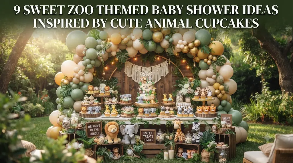 9 Sweet Zoo Themed Baby Shower Ideas Inspired by Cute Animal Cupcakes