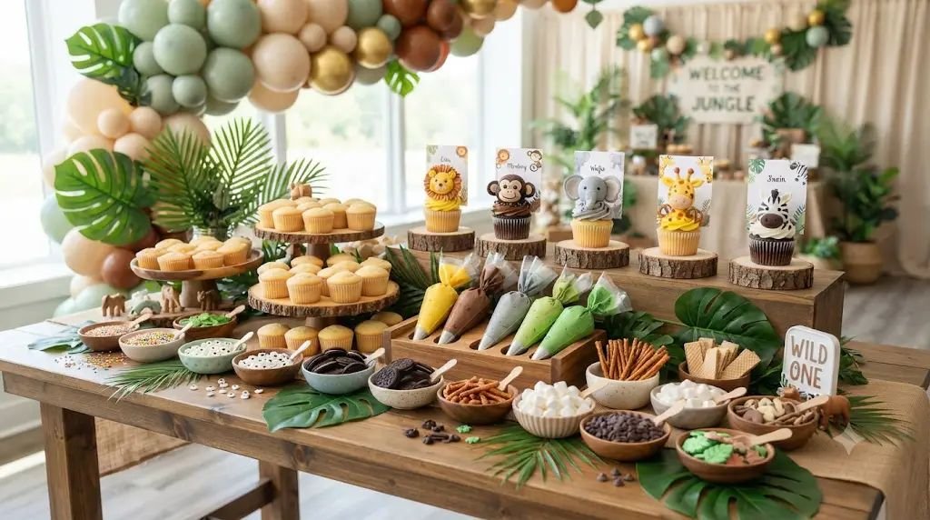 9 Sweet Zoo Themed Baby Shower Ideas Inspired by Cute Animal Cupcakes