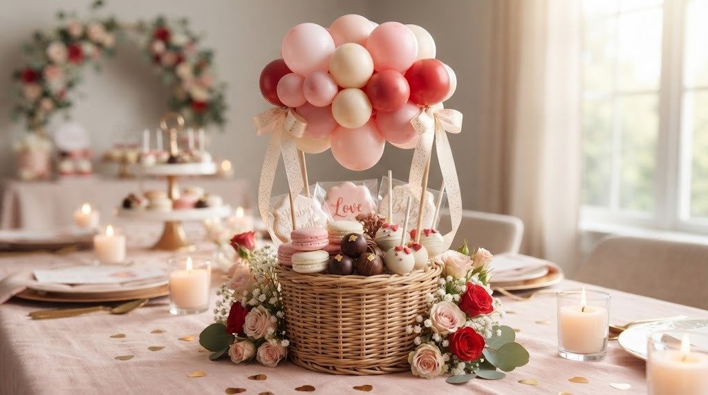 10 Yummy Valentine Baby Shower Decoration Ideas Using Stunning Edible Centrepieces