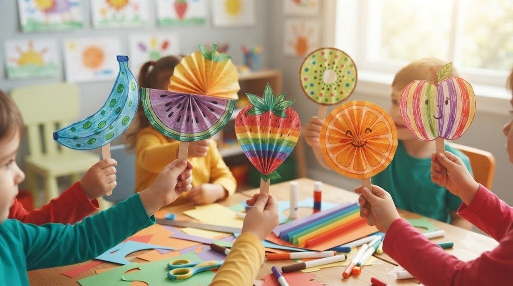10 Fun Fan Crafts for Kids Made With Foldable Fruit Leather