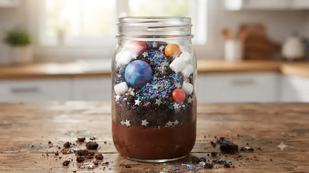 13 Fun Jar Crafts for Kids Featuring Edible Chocolate Terrariums