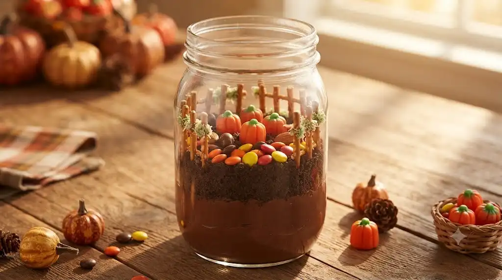 13 Fun Jar Crafts for Kids Featuring Edible Chocolate Terrariums