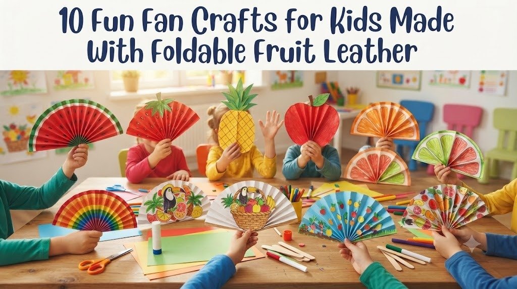 10 Fun Fan Crafts for Kids Made With Foldable Fruit Leather