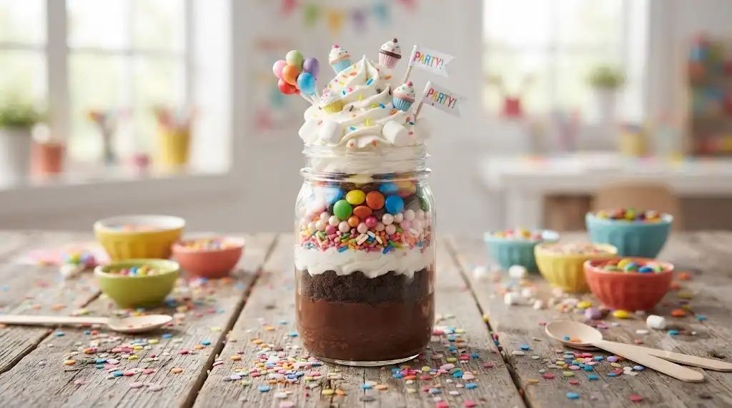 13 Fun Jar Crafts for Kids Featuring Edible Chocolate Terrariums