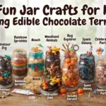 13 Fun Jar Crafts for Kids Featuring Edible Chocolate Terrariums