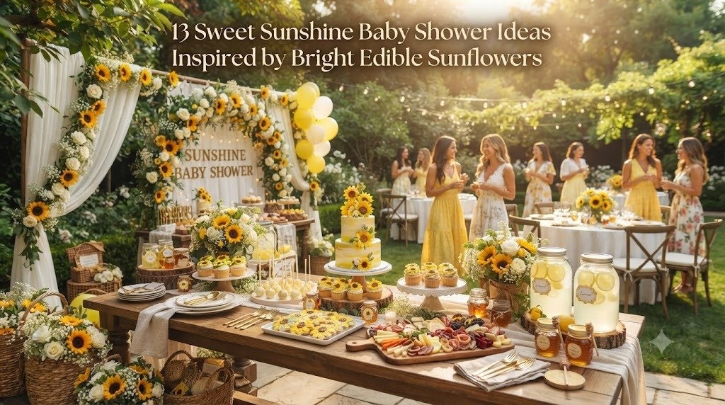 13 Sweet Sunshine Baby Shower Ideas Inspired by Bright Edible Sunflowers