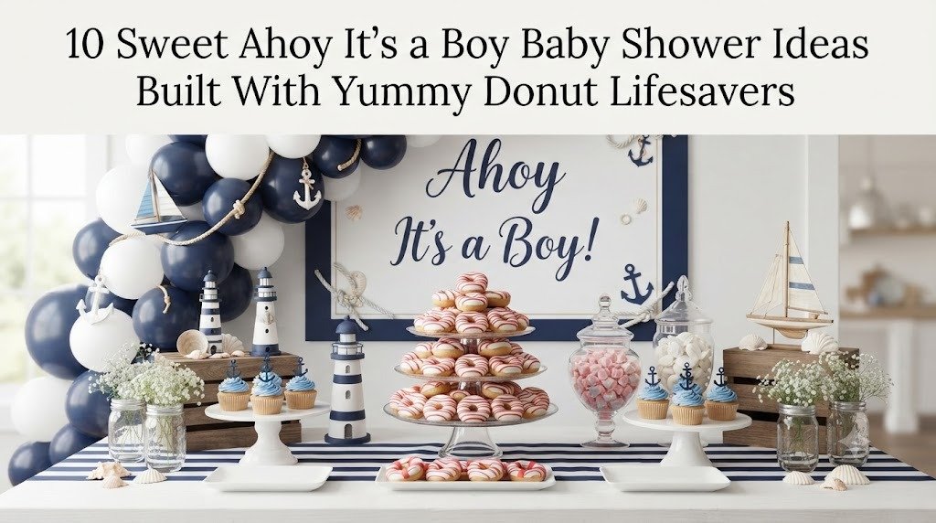 10 Sweet Ahoy It’s a Boy Baby Shower Ideas Built With Yummy Donut Lifesavers
