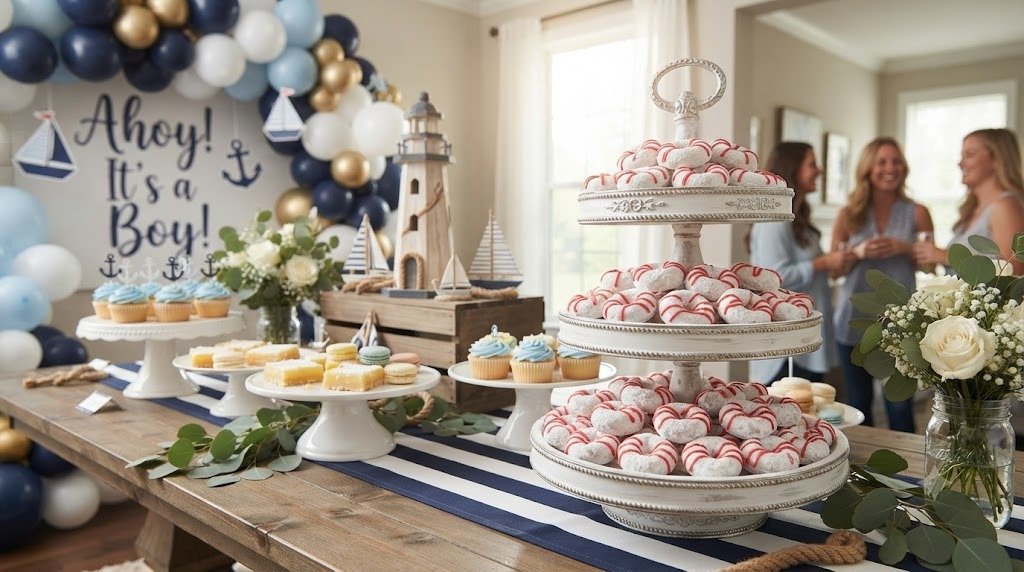 10 Sweet Ahoy It's a Boy Baby Shower Ideas Built With Yummy Donut Lifesavers