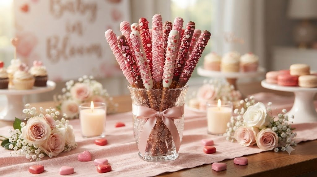 10 Yummy Valentine Baby Shower Decoration Ideas Using Stunning Edible Centrepieces