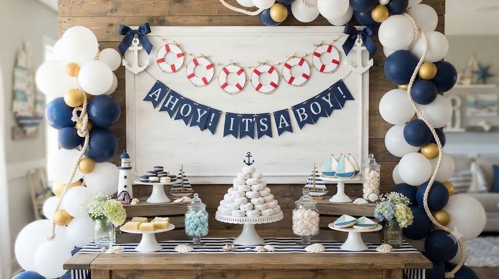10 Sweet Ahoy It's a Boy Baby Shower Ideas Built With Yummy Donut Lifesavers
