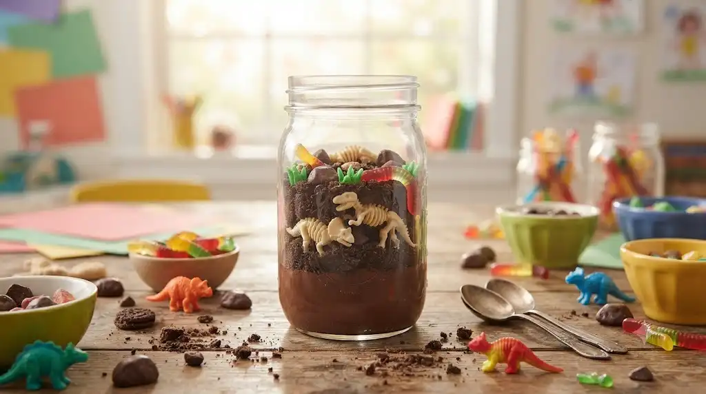 13 Fun Jar Crafts for Kids Featuring Edible Chocolate Terrariums