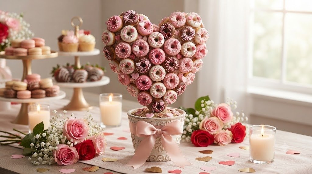 10 Yummy Valentine Baby Shower Decoration Ideas Using Stunning Edible Centrepieces