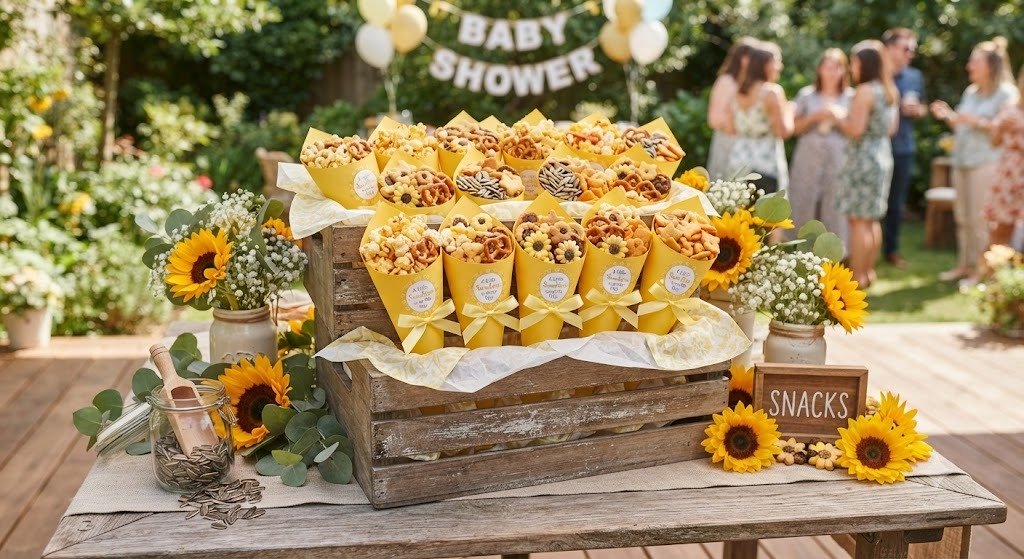 13 Sweet Sunshine Baby Shower Ideas Inspired by Bright Edible Sunflowers